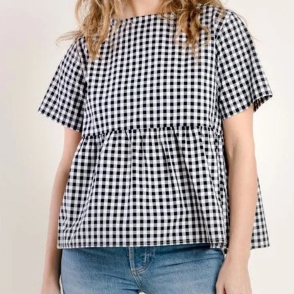 Tradlands Nico Short Sleeve Black Gingham Shirt